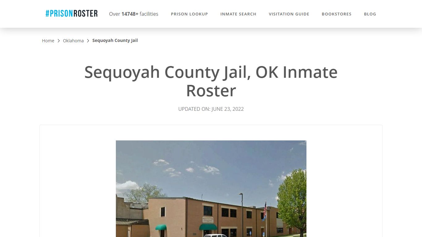 Sequoyah County Jail, OK Inmate Roster